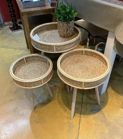 Mesitas Esquineras Madera y fibras