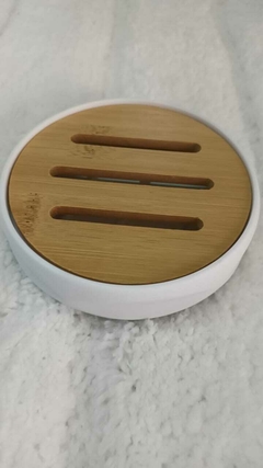 Jabonera Plastico y Madera