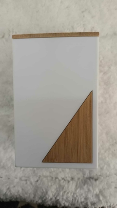Porta Cepillo cuadrado Con madera - tienda online