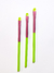 PINCEL ARREDONDADO P - 1 UNIDADE (AMARELO + ROSA + VERDE)
