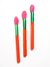 PINCEL ARREDONDADO G - 1 UNIDADE (ROSA + VERDE + LARANJA)