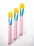 PINCEL ARREDONDADO G - 1 UNIDADE (AMARELO + AZUL + ROSA)
