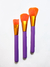 PINCEL ARREDONDADO G - 1 UNIDADE (LARANJA + DOURADO + ROXO)