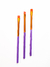 PINCEL RETO P - 1 UNIDADE (LARANJA + DOURADO + ROXO)
