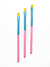 PINCEL ARREDONDADO P - 1 UNIDADE (AMARELO + AZUL + ROSA)