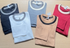 Blusa Basic Gola Bicolor - comprar online