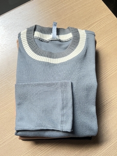 Blusa Basic Gola Bicolor - loja online