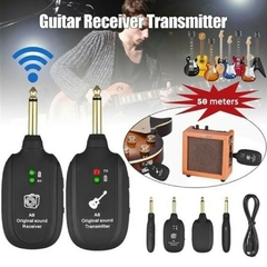 A8 Sistema Receptor Transmissor Integrado de Guitarra sem Fio, UHF, Recarregáve