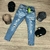 Calça Jeans Super Skinny/Jogador Clara Rasgada