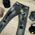 Calça Jeans Super Skinny/Jogador Estonada Rasgada na internet
