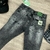 Calça Jeans Super Skinny/Jogador Estonada Rasgada - Loja de Rua - Loja de moda Streetwear. 