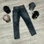 Calça Jeans Tradicional Estonada Cinza na internet