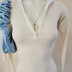 Vestido lanilla cierre