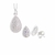 CONJUNTO GOTA ZIRCÔNIA CRAVEJADO CRISTAL