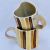 CANECA GRUDE LISTRA MARROM - comprar online