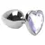 Plug P Em Metal Cromado Coração - comprar online