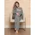 Pijama Longo Feminino Moletinho flanelado Pet Legal Luna Cuore Mescla
