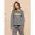 Pijama Longo Feminino Moletinho flanelado Pet Legal Luna Cuore Mescla - comprar online