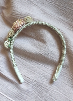 Vincha Flores Pink - comprar online