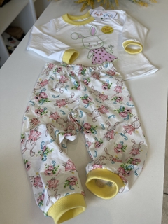 pijama brilha no escuro coelhinha