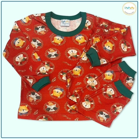 pijama raposa vermelha