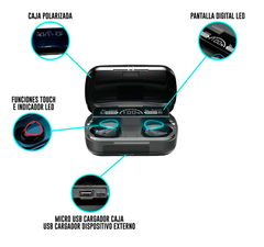 AURICULARES BLUETOOTH CARGADOR CELULAR (SUPERIORES AL F9-5) GENERICO M10 PRO - comprar online