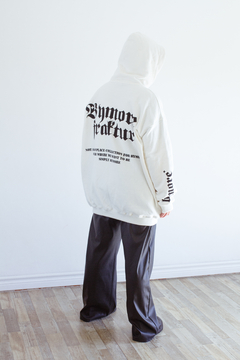 Hoodie Fraktur (Cream) - bymore