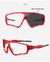 Imagem do Elax novo estilo photochromic óculos de sol óculos de bicicleta dos esportes d