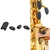 Saxofone preto silicone protetor para as chaves - comprar online