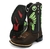 Bota texana masculina Country forma bico quadrado bordado índio cano longo - comprar online
