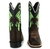 Bota texana masculina Country forma bico quadrado bordado índio cano longo