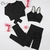 Conjunto de roupas esportivas sem costura CHRLEISURE 2/3/4 peças para academia, - Super Drop