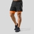 Calções casuais de dupla camada masculina, secagem rápida, estilo esportivo