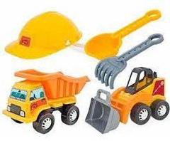 Engenheiro Mirim Máquina Escavadeira + Caçamba c/ Acessórios - Tilin - comprar online