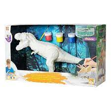 Dino p/ Pintar c/ Tinta Guache Dinopark Pintura - Bee Toys