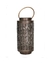 Porta Velas Lanterna Grande Metal Bronze Dourado D18x38A cm