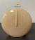 Vaso Face Adorno Decorativo Cerâmica Pequeno Bege 22x4x24cm - Espaço Fino Design