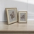 Kit Porta Retrato Grande Pequeno MDF Folha Em Linho Bege - comprar online