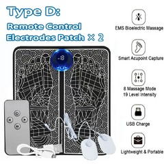 Elétrica EMS Foot Massager Pad Relief Pain Relaxe Pés Acupoints Massage Mat Es na internet