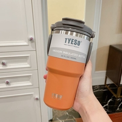 750/900ml Tyeso garrafa térmica copo de café caneca de vácuo caneca de água na internet