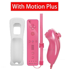 Remoto compatível nintendo wii console gamepad controlador sem fio nunchuck con