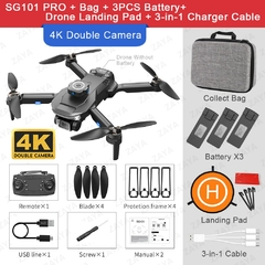 SG101 Pro Drone, Motor sem escova, 1080P 4K Camera Dron, evite obstáculos, Quad - loja online