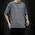 Nova camisa dos homens de verão t camisa 2022 moda sólida t mens hip hop de gr - GHS VENDAS