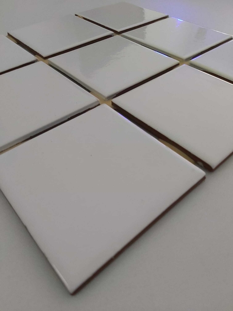 Azulejo Vintage Blanco brillante
