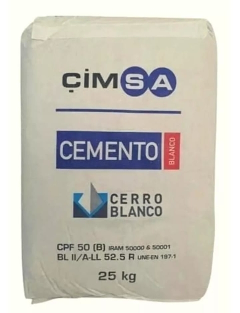 Cemento Blanco Cimsa x 25 Kg