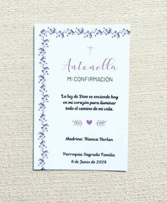 Tarjetas de recuerdo de confirmación