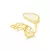 Anel Borboleta Banho de Ouro 18K