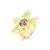 Anel Flor Abalone em Banho de Ouro 18K