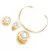 Conjunto Citrino Essência em Banho de Ouro 18K