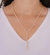 Colar Gravatinha de Zircônias com Coração – Banho de Ouro 18K